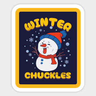 Happy Winter chuckles Sticker